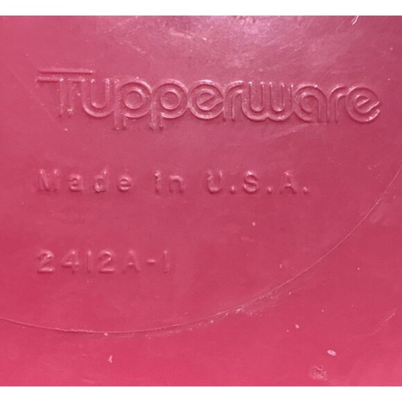 Tupperware Tumblers Stackable 12 Ounce Cups Magenta Pink Vintage Set of 4 - Picture 10 of 11